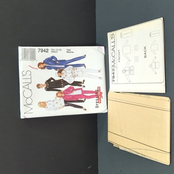 McCall's 7942 Dressing Down Uncut Sewing Pattern Size Med (12, 14) - Picture 3 of 3